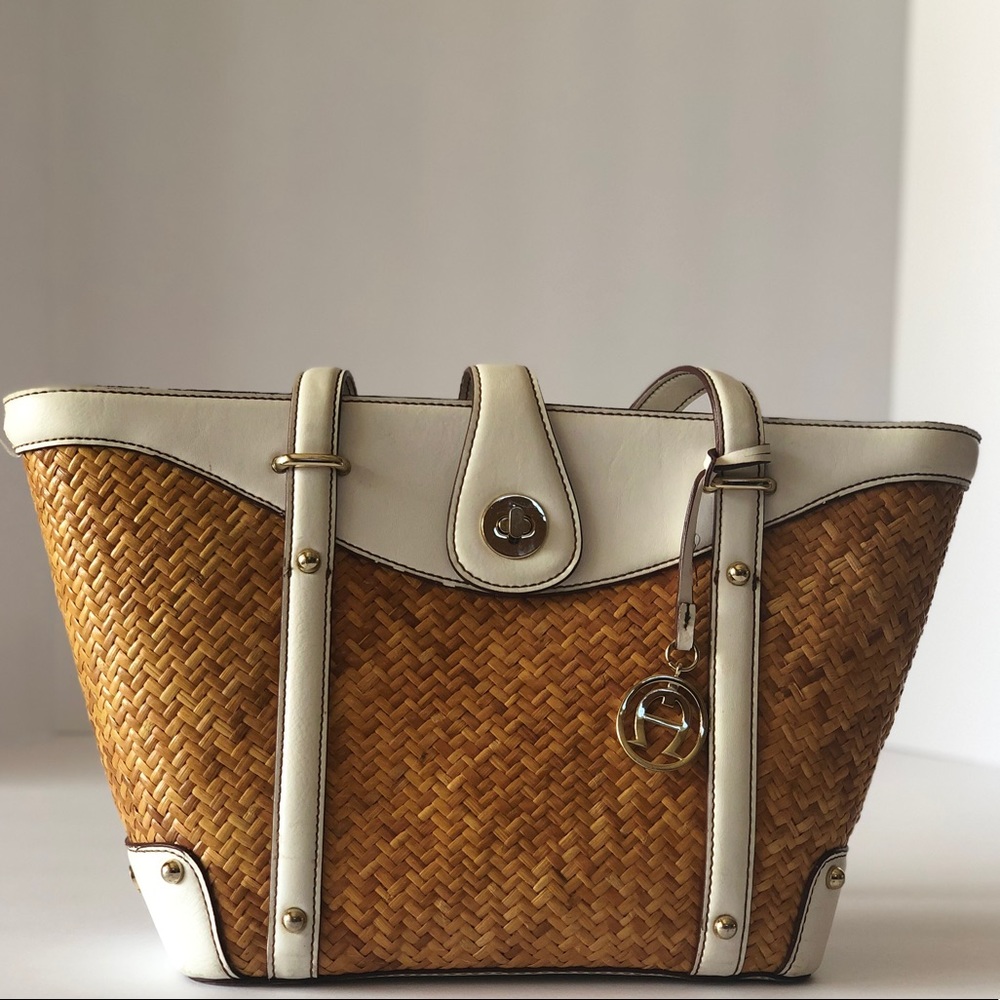 Etienne Aigner Wicker Tote